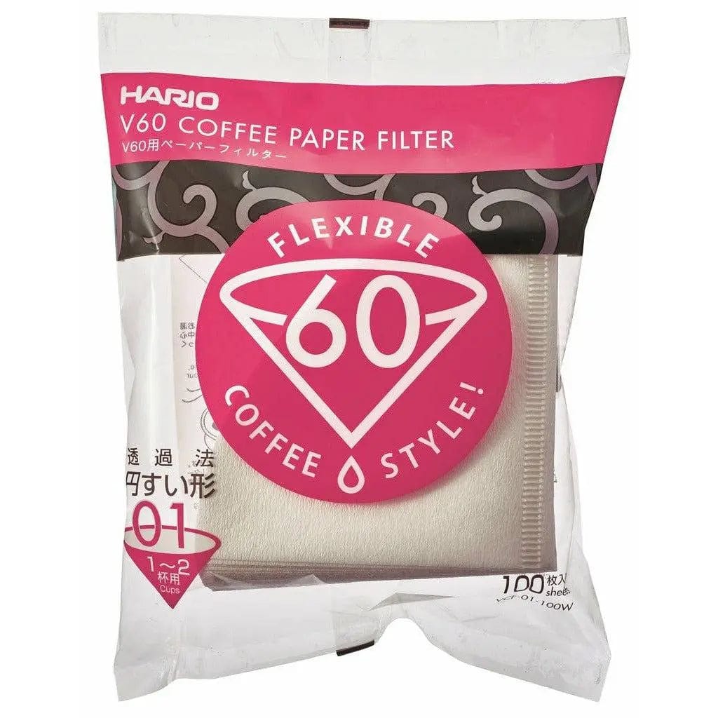 Hario Papierfilter für V60 01 Handfilter - 100 Stück Hario Default Title - rhiinland.com
