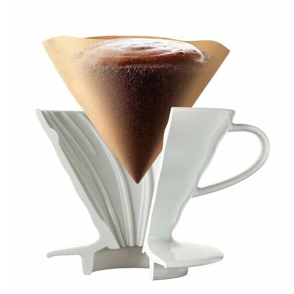 Hario Coffee Dripper V60 02 Ceramic white Kaffeefilter Handfilter Hario - rhiinland.com