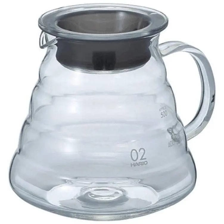 Hario V60 Range Server 600ml Clear Kaffeekanne aus Glas Handfilter Hario Default Title - rhiinland.com