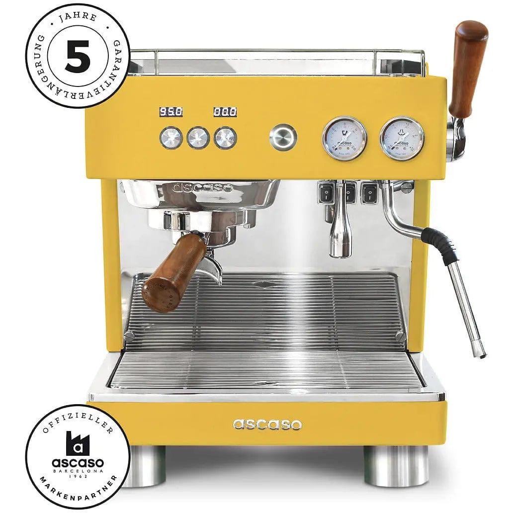 ascaso Baby T Plus - Neue Version - Thermoblock und Boiler Espressomaschinen Ascaso Gelb - rhiinland.com
