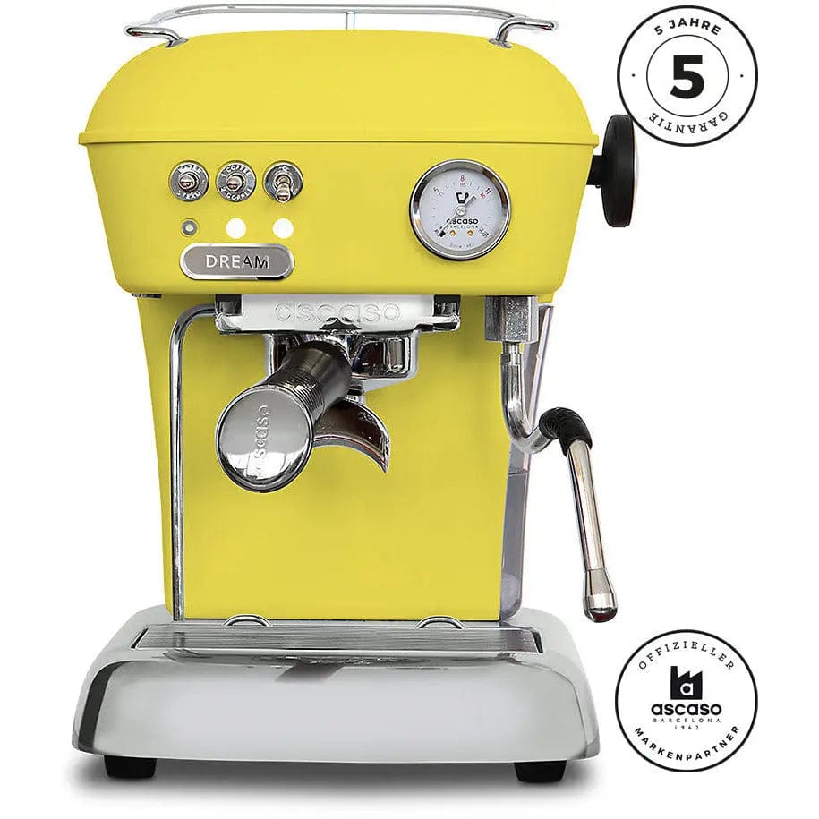 Ascaso dream ONE - Verschiedene Farben - Schnelle Aufheizzeit Espressomaschinen Ascaso Gelb - rhiinland.com