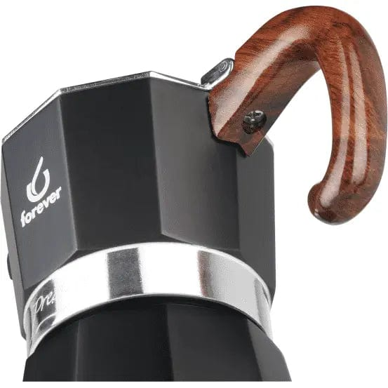 Moka Prestige Radica - Mokkakanne - Wurzelholz Aluminium 2 Tassen Mokkakanne Forever - rhiinland.com
