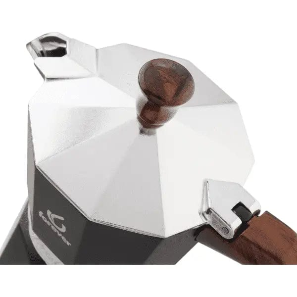 Moka Prestige Radica - Mokkakanne - Wurzelholz Aluminium 6 Tassen Mokkakanne Forever - rhiinland.com