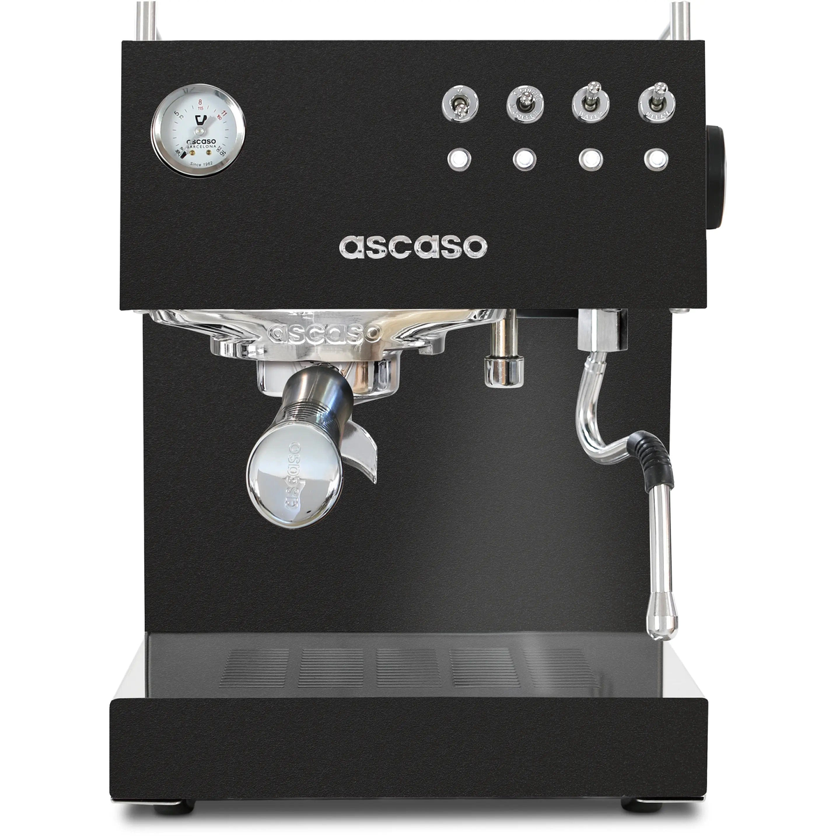 Ascaso Steel Duo Black - Modell 2022 mit 25% mehr Dampfpower Espressomaschinen Ascaso - rhiinland.com