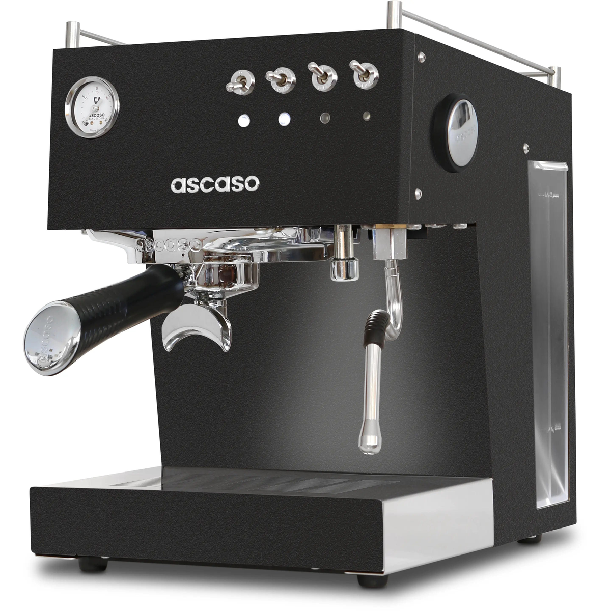 Ascaso Steel Duo Black - Modell 2022 mit 25% mehr Dampfpower Espressomaschinen Ascaso - rhiinland.com