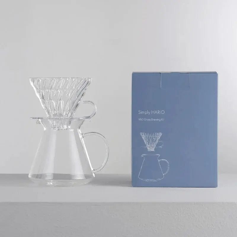 Hario Coffee Dripper V60 Glas Brewing Kit - Set mit Kanne und Filterhalter V60 Hario - rhiinland.com