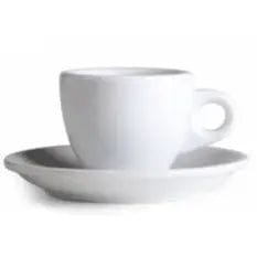 Portofino Espresso Tasse und Untertasse Weiß von Nuova Point 55 ml Espressotasse Nuova Point - rhiinland.com